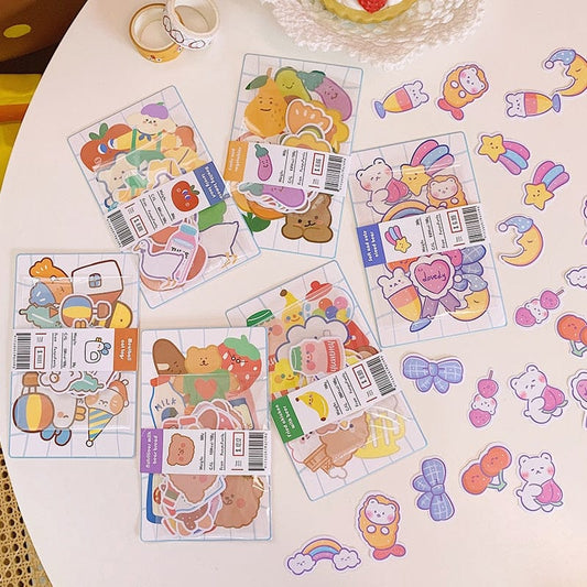20Pcs/Set Gummy Bear Stickers