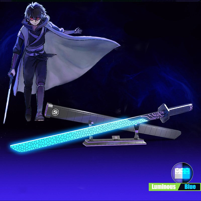 Demon Slayer Zenitsu Lightning Katana Sword Building Blocks with Stand –  Youeni