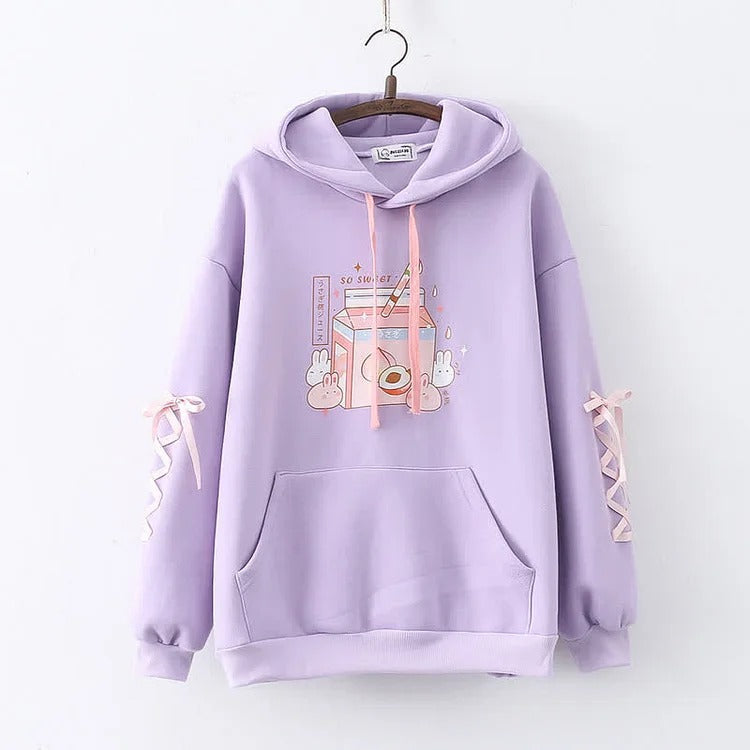 Kawaii hot sale drinks hoodie