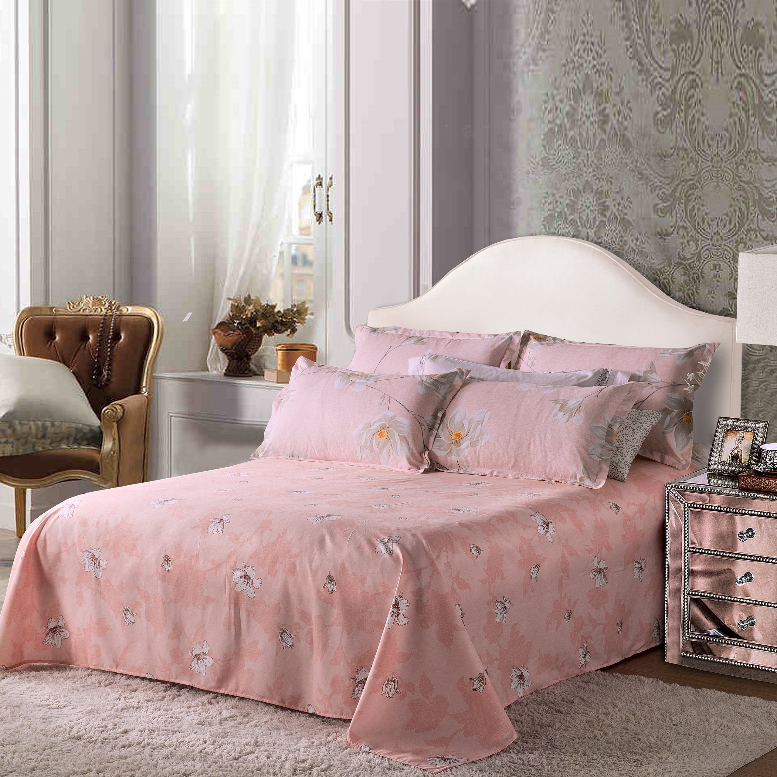 Cherry Silk Bed Linen