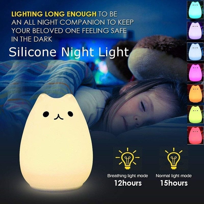 Luci notturne a forma di pera,luce notturna in silicone a forma di pera,  lampada da notte a led con 7 colori,mini lampada da tavolo con ricarica USB  a