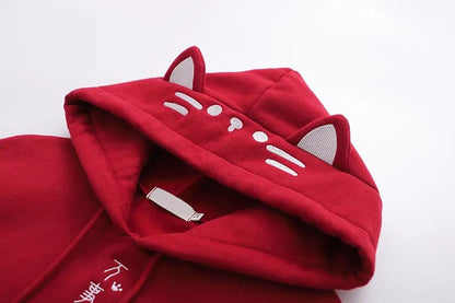 Kawaii Cat Ear Japan Style Hoodie