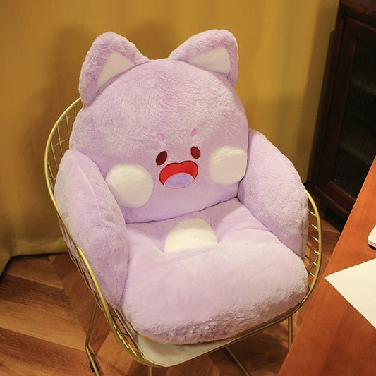 Kawaii Fox Chair-shaped Fluffy Cushions  | NEW Youeni