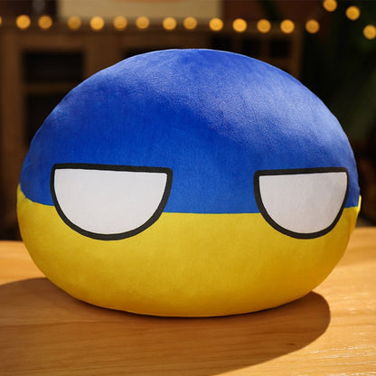 Ukraine Country Ball Plush: Show Your Cultural Affection