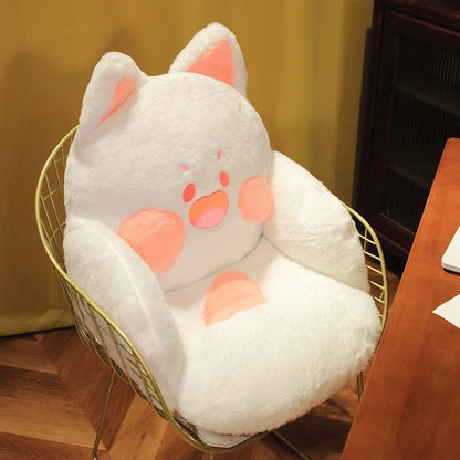 Kawaii Fox Chair-shaped Fluffy Cushions  | NEW Youeni