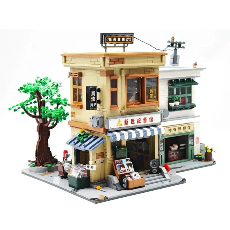 Wekki 516953 New Style 8090Years Building Model Modular Street View Series DIY Toys Building Blocks Boy Girl Christmas Gift