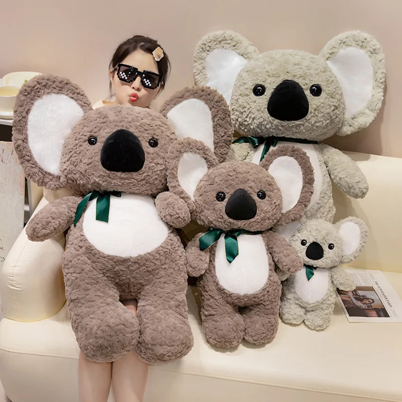 Big Size Cartoon Lovely Plush Koala Dolls Kawaii Koala Bear Peluche Toys Stuffed Soft Birthday Gifts