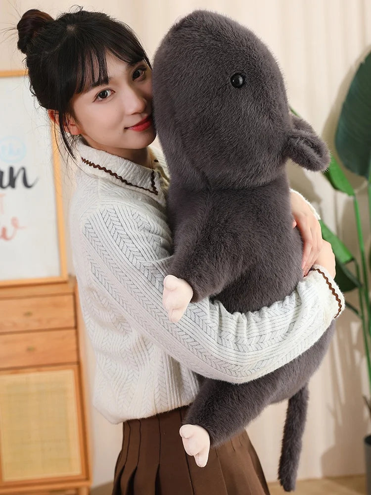 35-70cm Simulated Mouse furry Soft Plush Mouse Plushy Doll Stuffed Rat Plush Animal Toys Peluche Mascot Gift Decor