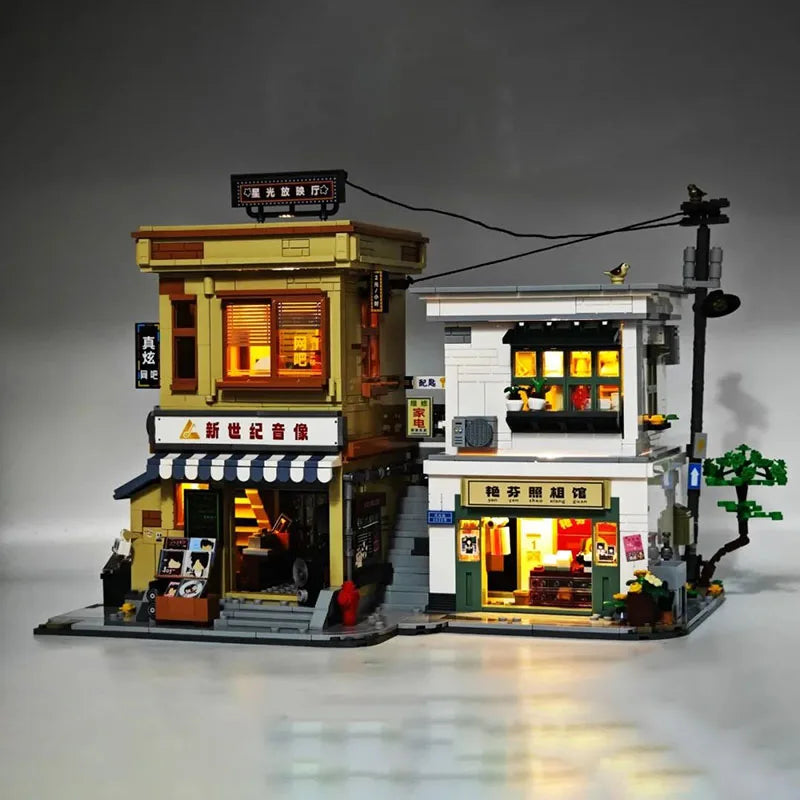 Wekki 516953 New Style 8090Years Building Model Modular Street View Series DIY Toys Building Blocks Boy Girl Christmas Gift