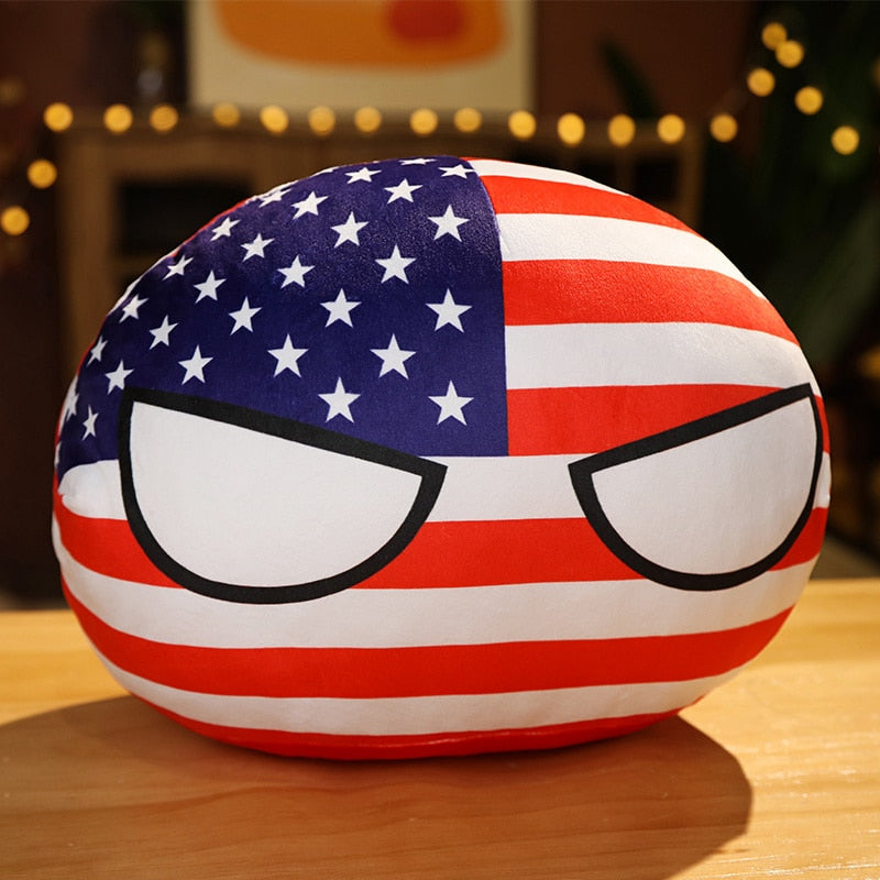 USA Ball Plush Handwarmer - Warmth with a Patriotic Touch