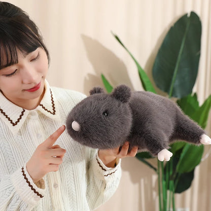 35-70cm Simulated Mouse furry Soft Plush Mouse Plushy Doll Stuffed Rat Plush Animal Toys Peluche Mascot Gift Decor