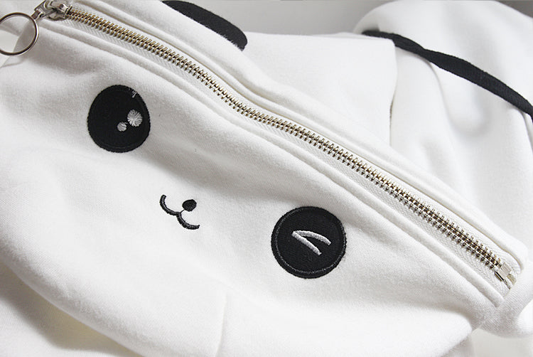 Fanny Pack Chic: Panda Bear Sweatshirt Hoodie - Elevate Your Style with Adorable Comfort! 🎀🐾