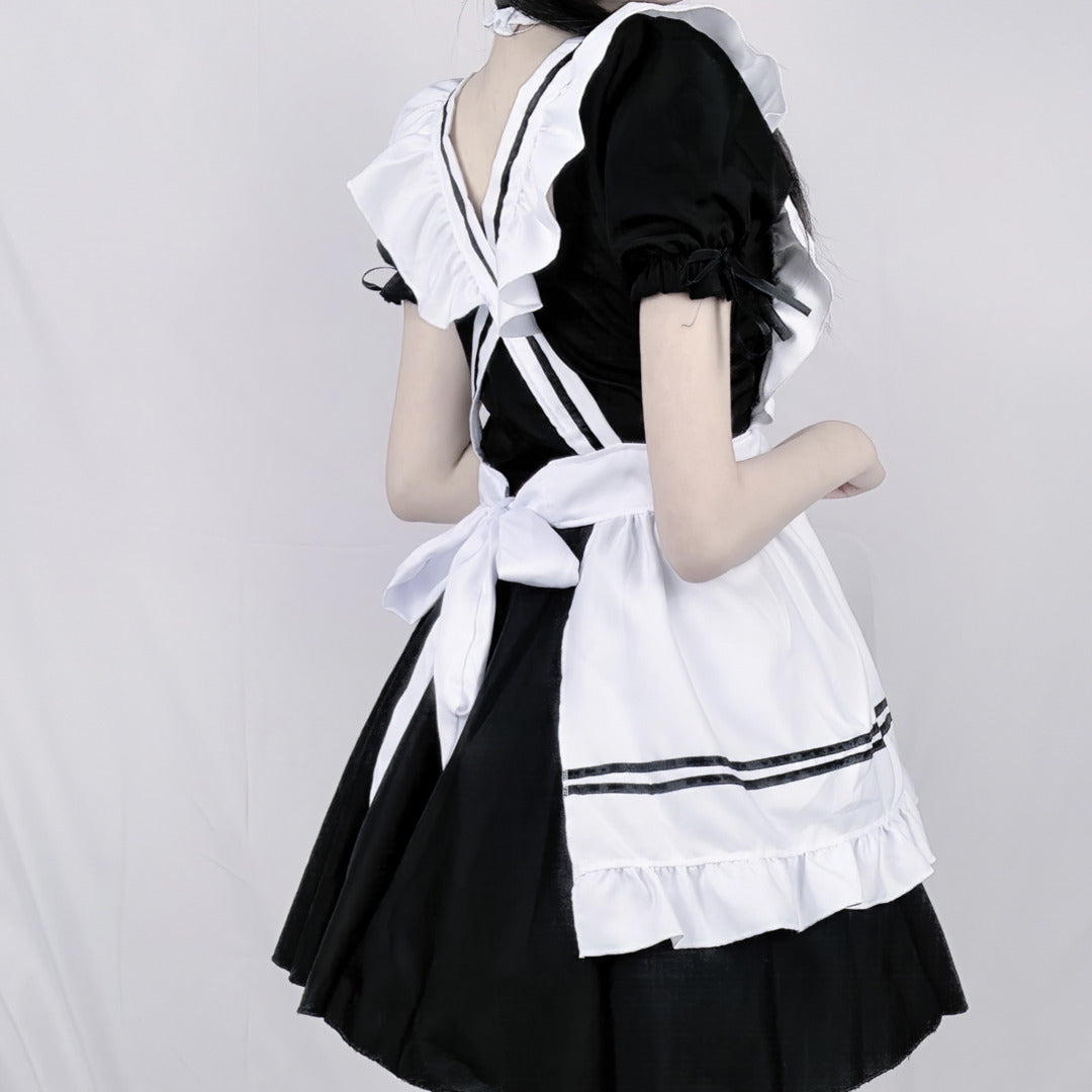 Ruffle and Bow: Lolita Cosplay Maid Costume Delight