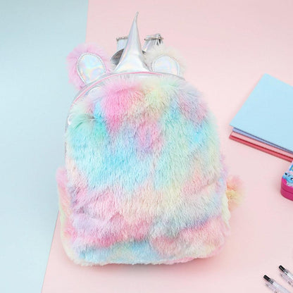 Kawaii Unicorn Plush Small Backpack