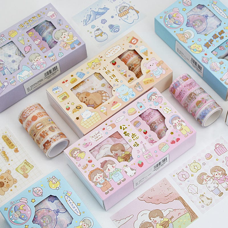 14 pcs/set Sweet Girly Life Washi Tape Stickers Set