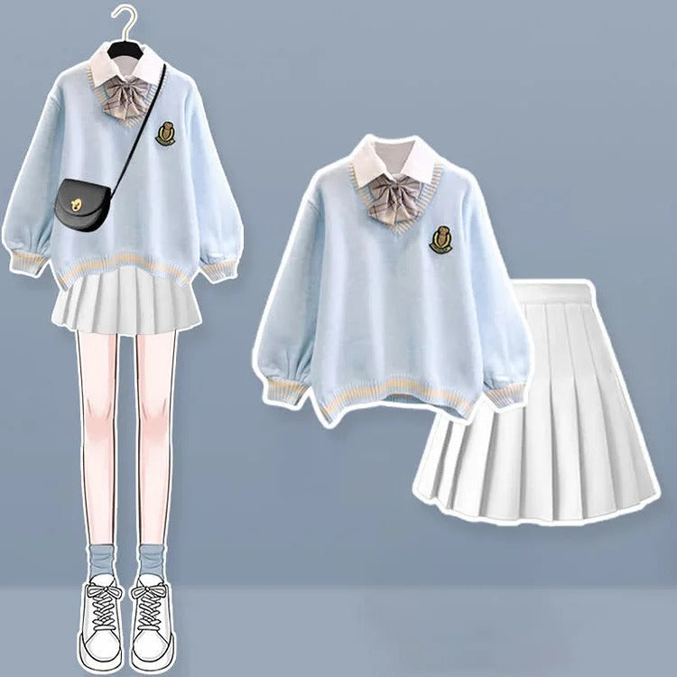 Sweater clearance skirt uniform