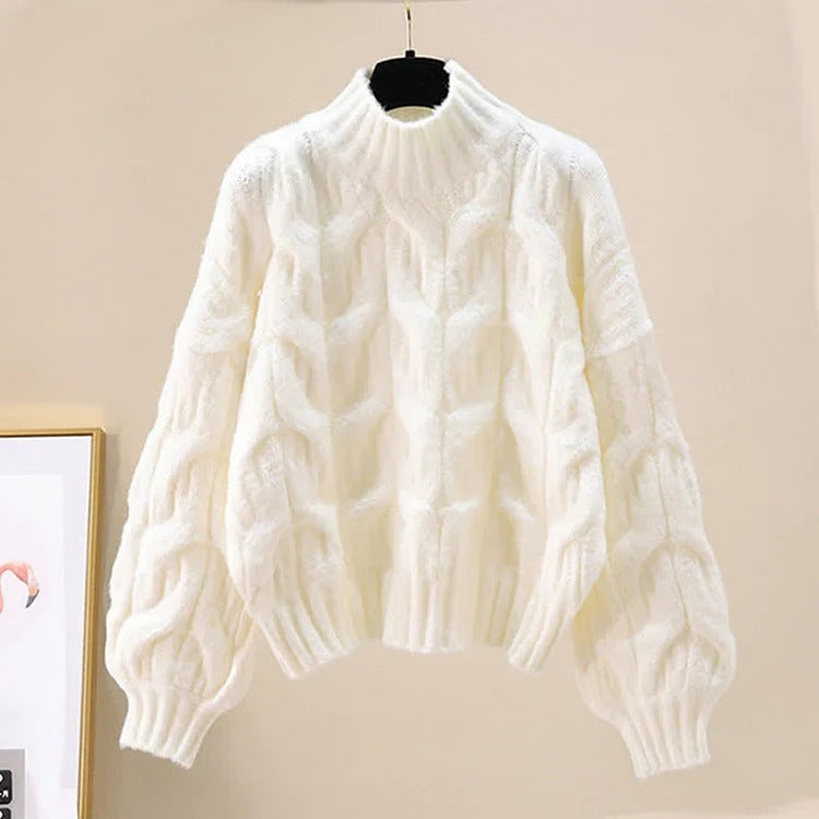Chic Vivid Color Knit Sweater Slip Dress Two Piece Set
