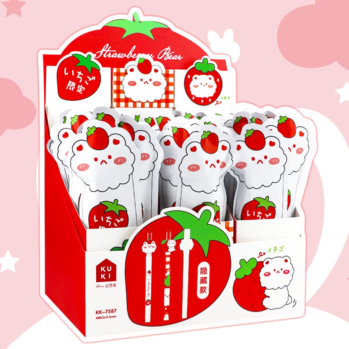 1PC Kawaii Cute Strawberry Bear Pen Lucky Bag – Youeni