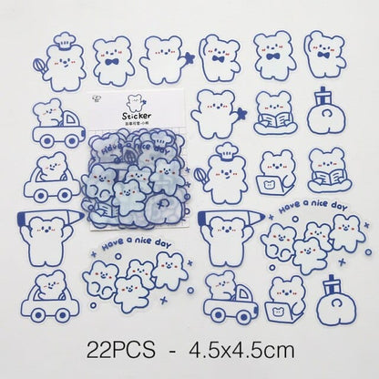 20-40Pcs/1Set Korean Jelly Face Stickers