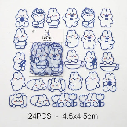 20-40Pcs/1Set Korean Jelly Face Stickers