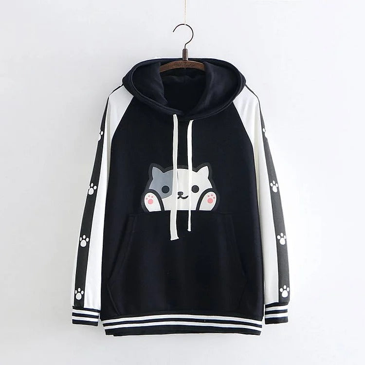 Cat snuggle online hoodie