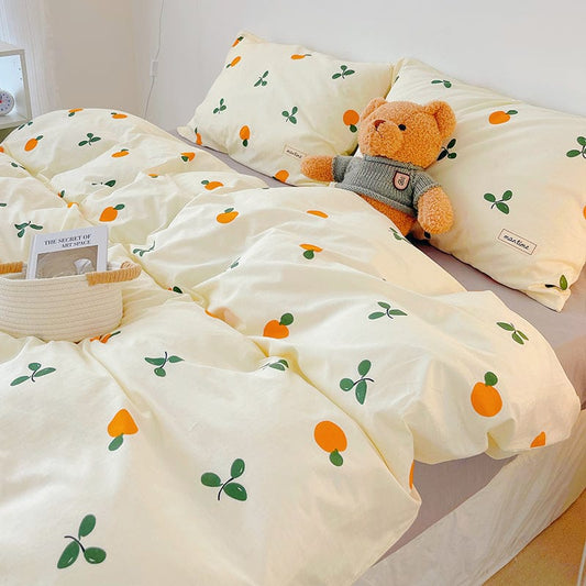 3/4pcs Cute Korean Bedding Set