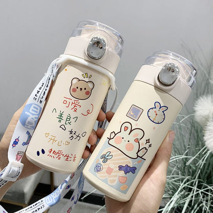 320ml Kawaii Bear Korean Thermos Flask