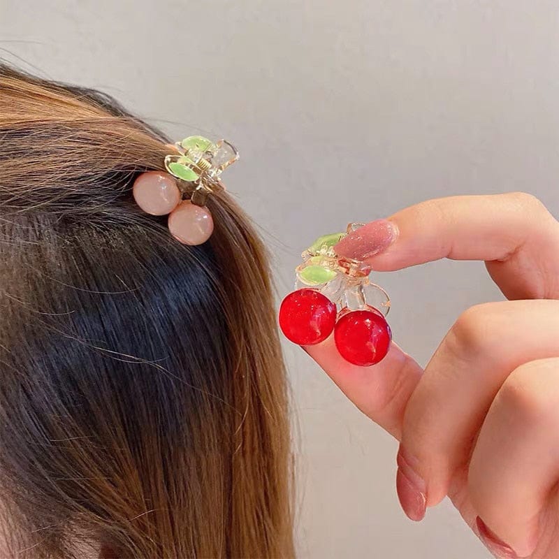 3PC Korean Kawaii Cute Cherry Hair Clip