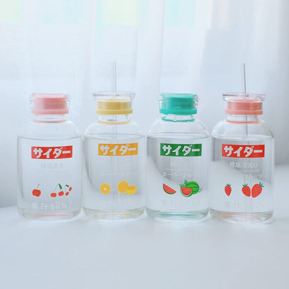 450ml Fruity Japanese Milk Bottle