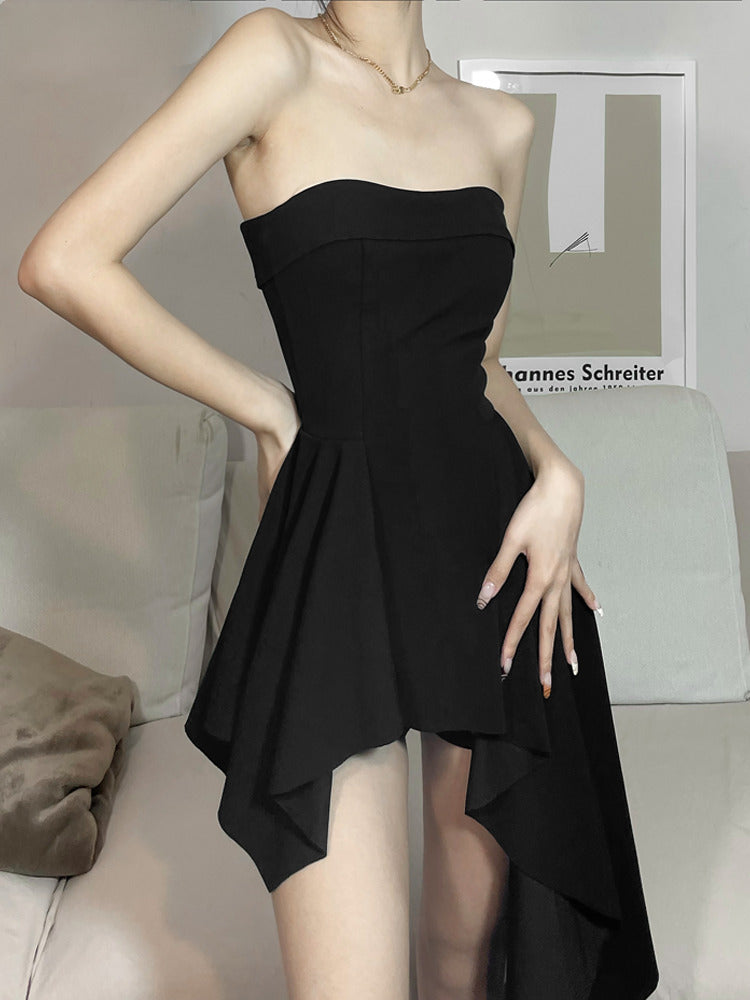 Versatile Mysterious Chic Slim Black Party Dress