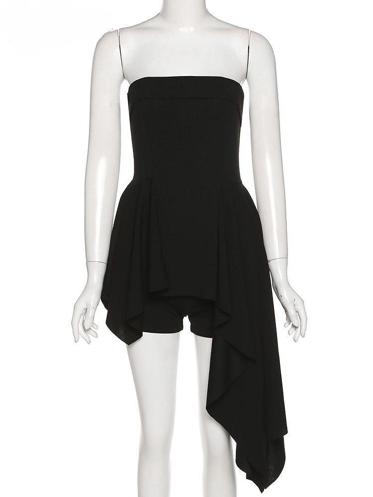 Versatile Mysterious Chic Slim Black Party Dress