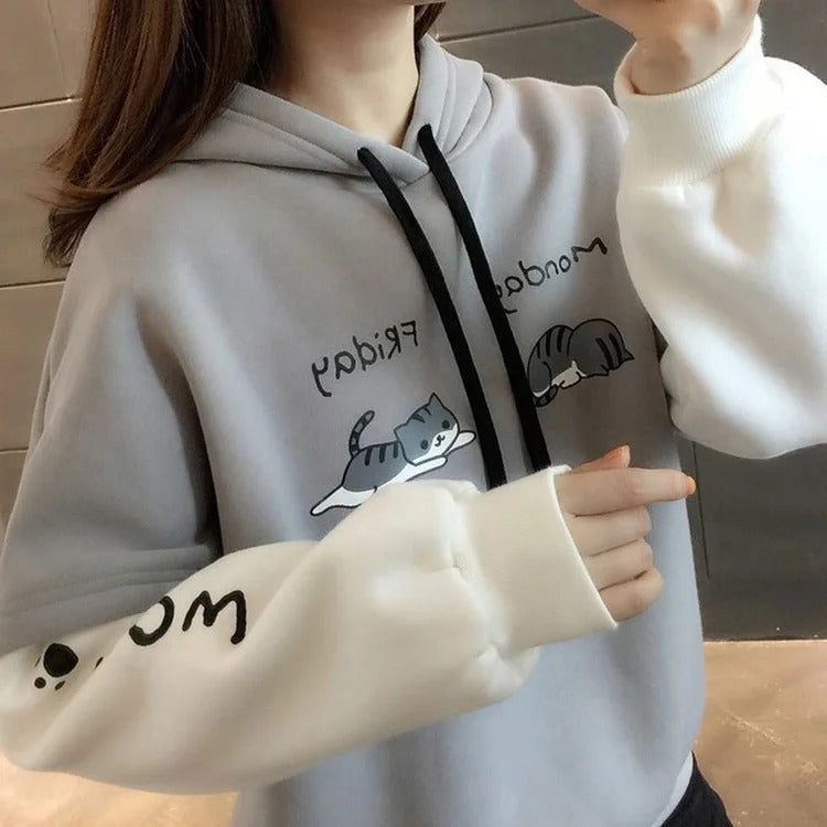 Kitty cat hot sale hoodie