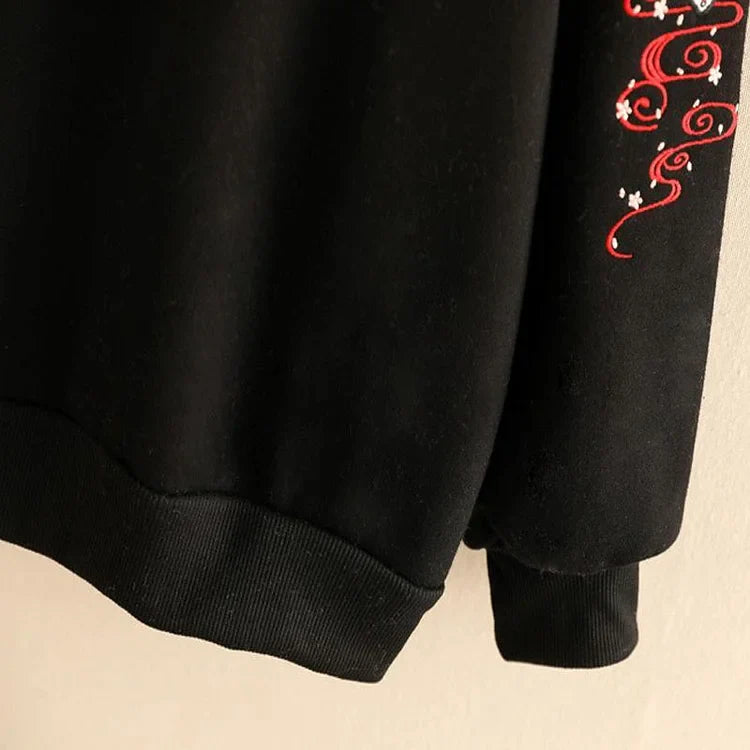 Kawaii Fox Tassel Drawstring Sweatshirt Hoodie - Casual Style
