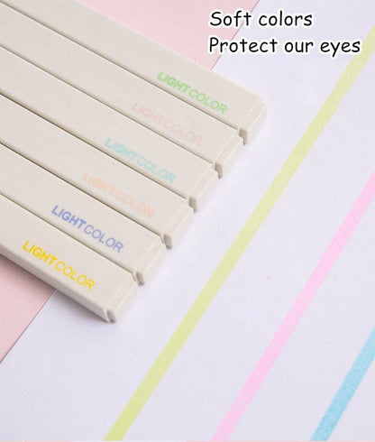 6pcs/lot Soft Color Kyuto 2D Highlighters