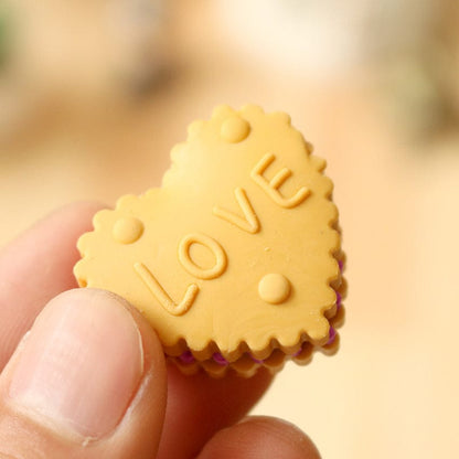 6pcs/pack kawaii Cookie Eraser