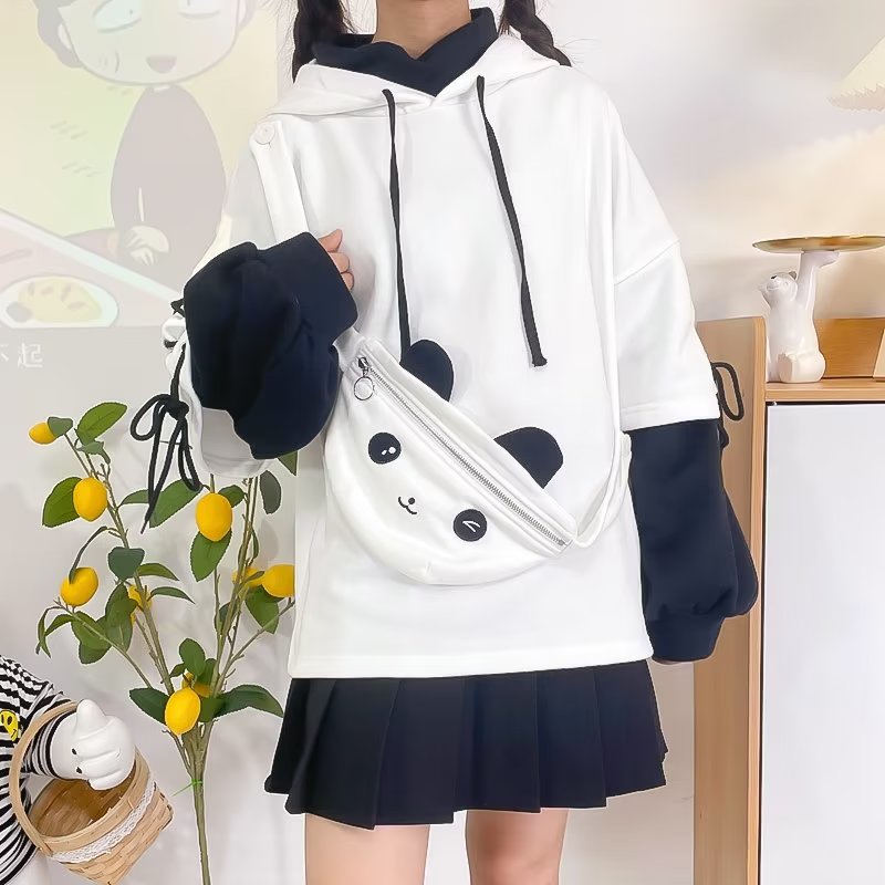 Fanny Pack Chic Panda Bear Sweatshirt Hoodie Elevate Your Style