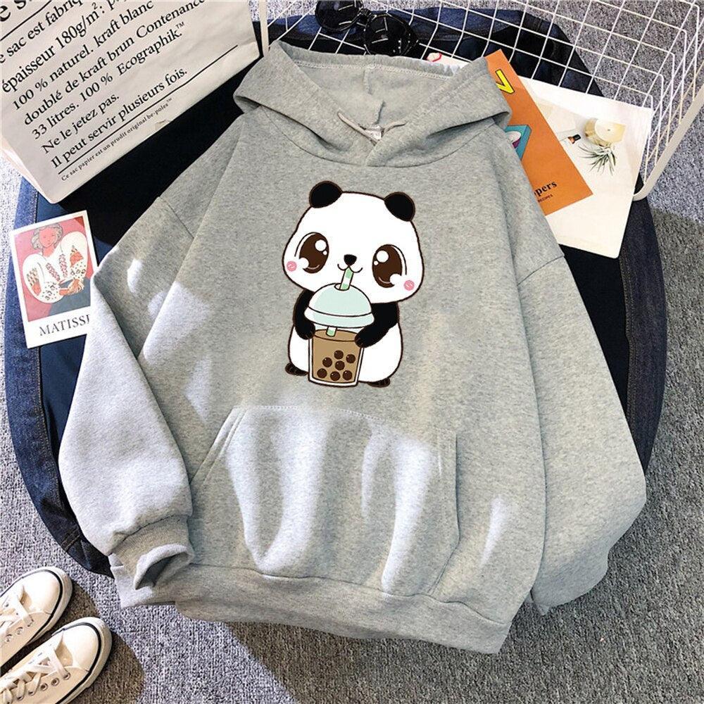 Kawaii Panda Milk Tea Sweatshirt Hoodie
