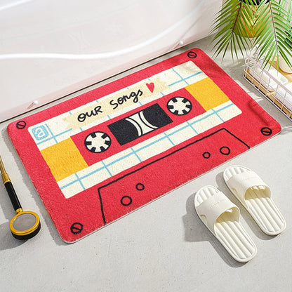 Retro Classic Cassette Music Tape Soft Bath Mat | NEW