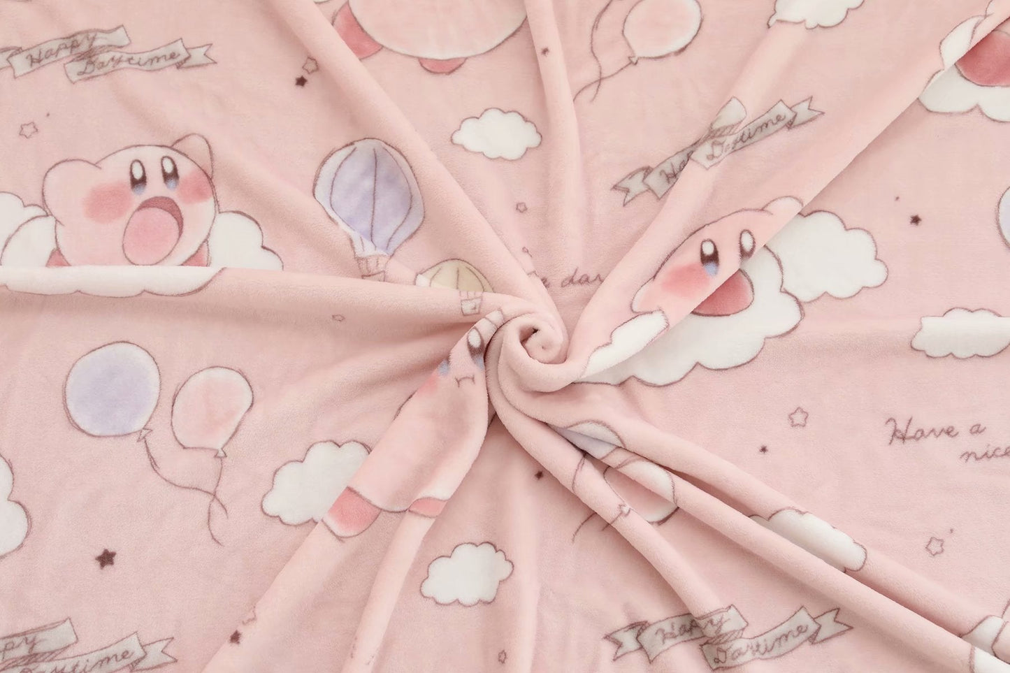 Kawaii Pink Mochi Anime Blanket