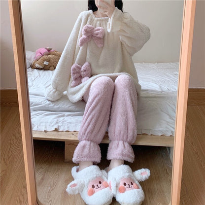 Fluffy Bow Kawaii Lounge Pyjamas