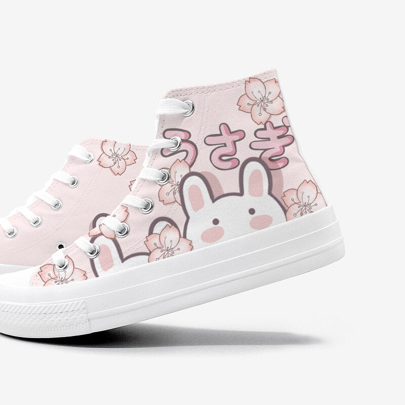 Kawaii Bunny Hi-Top Shoe Sneakers