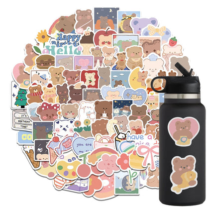 10/30/50/100pcs Kawaii Cartoon Waterproof Sticker