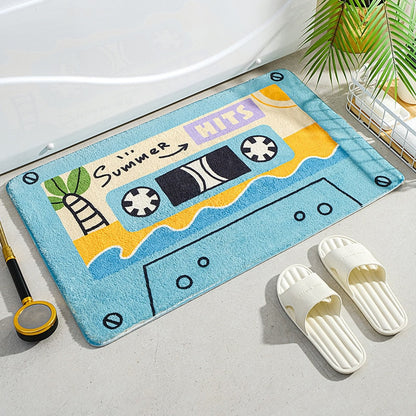 Retro Classic Cassette Music Tape Soft Bath Mat | NEW