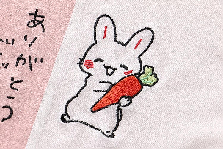 College Style Rabbit Kawaii T Shirt