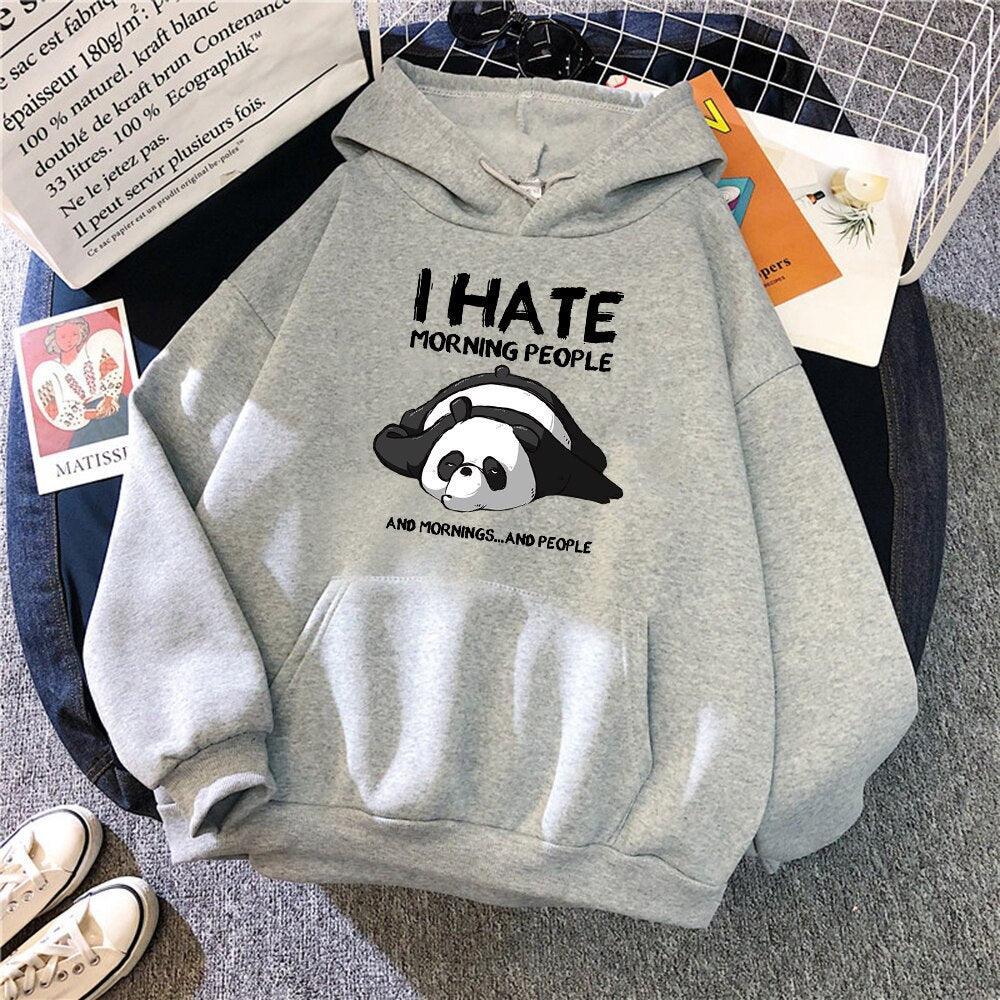 Kawaii Tired Panda Sweatshirt Hoodie