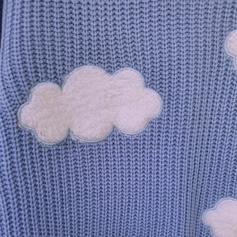 Kawaii Cloud Sweater - Stay Warm, Stay Cute, Stay Cloudy ☁️
