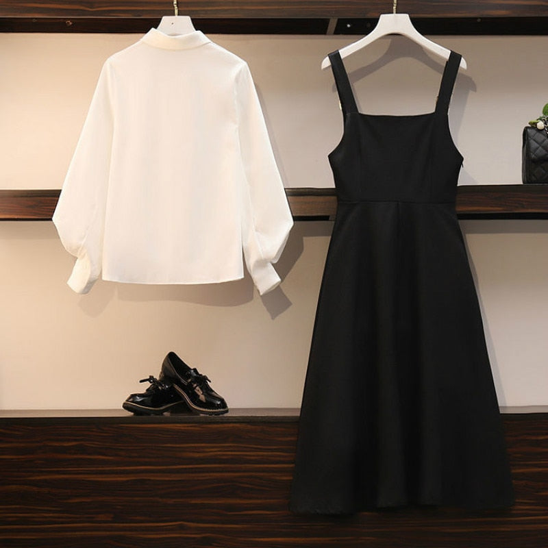 Luxuriously Soft Two-Piece Dress Set for All-Day Comfort