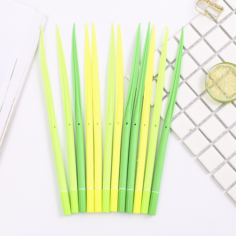 5 Pcs Tiny Green Grass Gel Pen