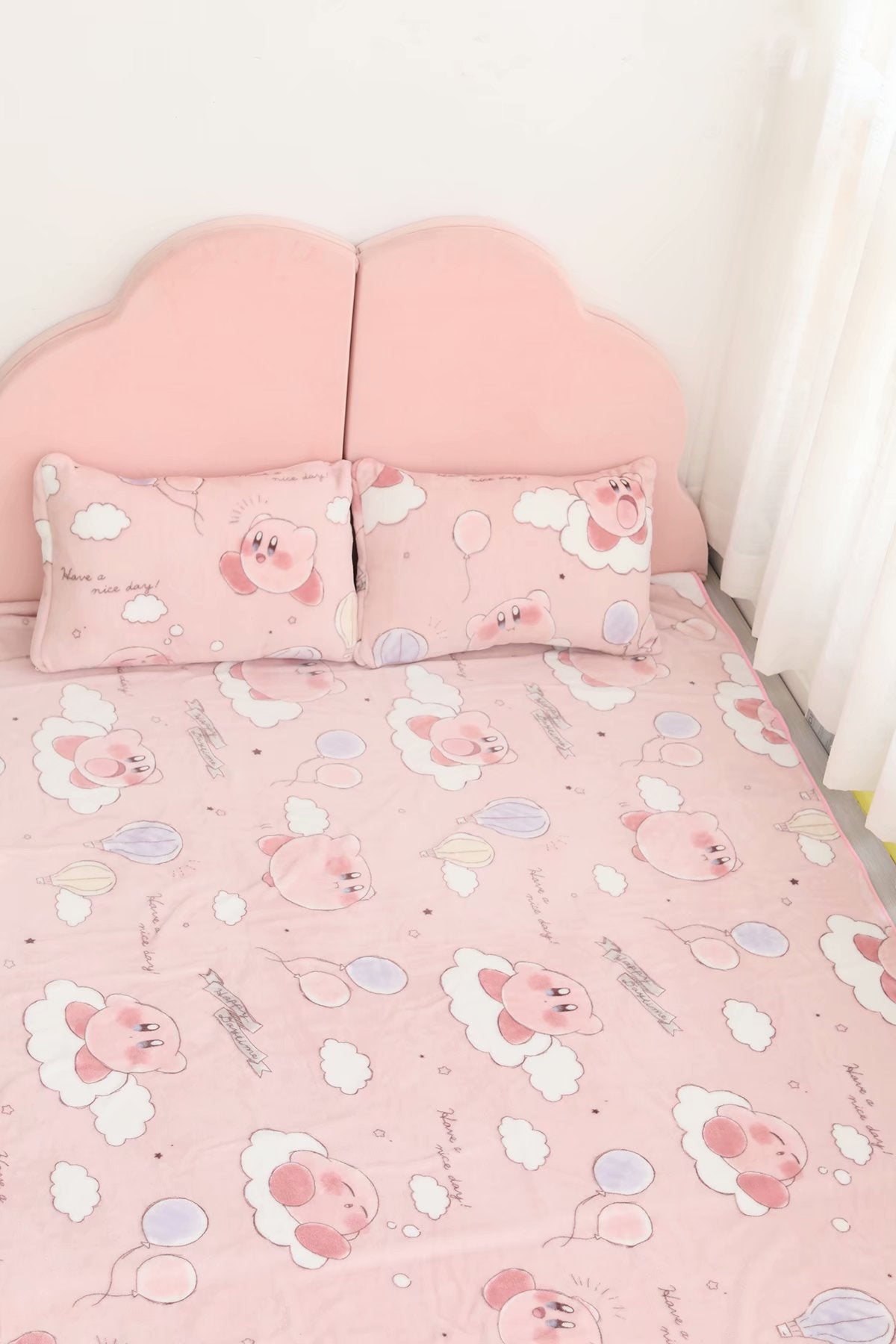 Kawaii Pink Mochi Anime Blanket