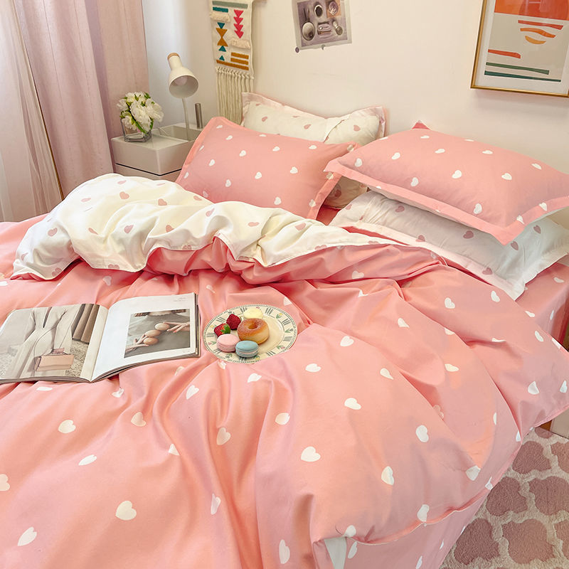 Heart Print Kawaii Cute Bedding Set